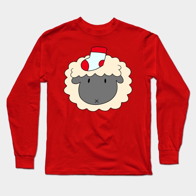 Sock Sheep Face Long Sleeve T-Shirt by saradaboru